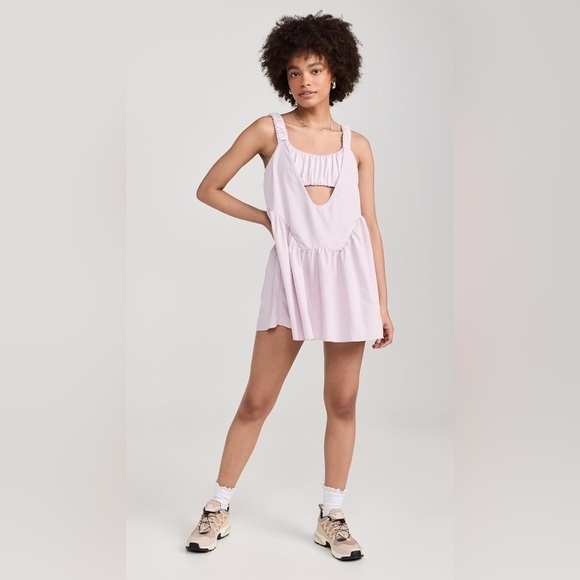 Free People One Two Punch Set Tennis Dress Lavender Fog 💜 Medium ✨ Rare - Picture 7 of 14